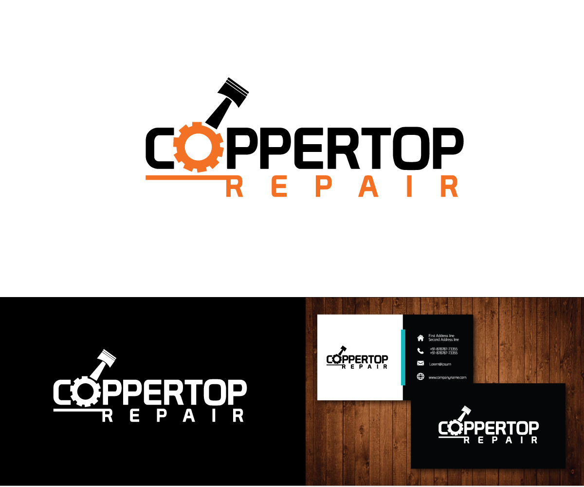 Logo Design by e-graphics for Coppertop Repair | Design #11797113
