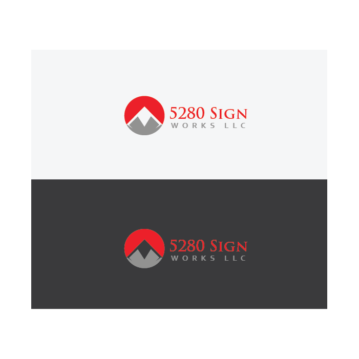 Logo Design by Tere G artwork for 5280 Sign Works LLC | Design #11852978