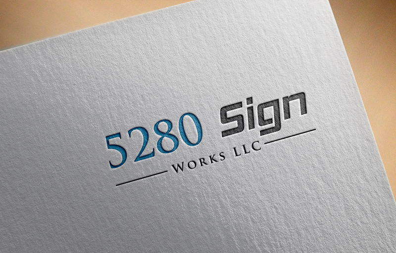 Logo Design by logomaster24 for 5280 Sign Works LLC | Design #11848561