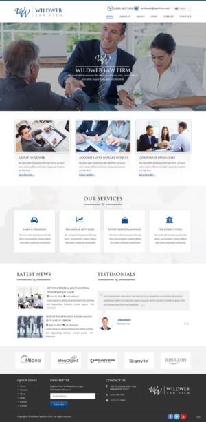 Wordpress Design by pb for The Wild Web | Design: #11811881