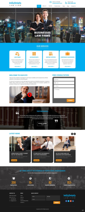 Wordpress Design by pb for The Wild Web | Design: #11811883