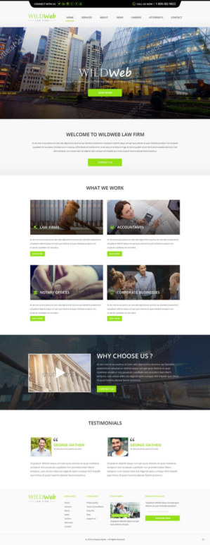 Developing a WP theme for law firms or accountants