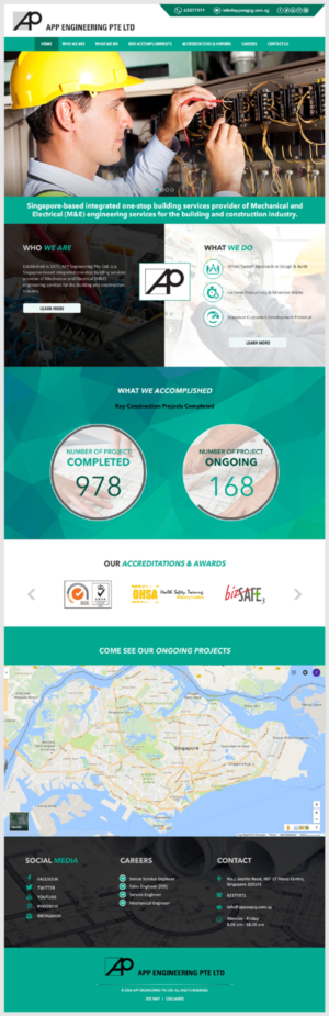 Web Design for integrated onestop building services provider of  Mechanical and Electrical (M&E) eng | Web Design par -Marc-