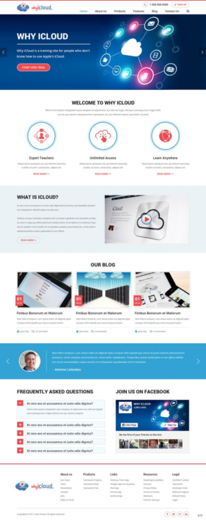 Wordpress Design by pb for Why iCloud | Design: #13425863