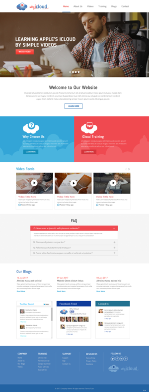 Wordpress Design by pb for Why iCloud | Design: #13425864