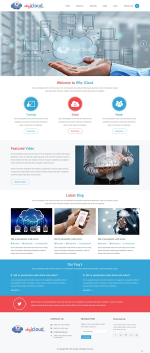 Wordpress Design by pb for Why iCloud | Design: #13425868