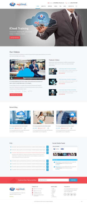 Wordpress Design by pb for Why iCloud | Design: #13425871