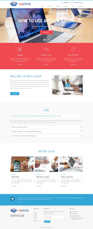 Wordpress Design by pb for Why iCloud | Design: #13425874