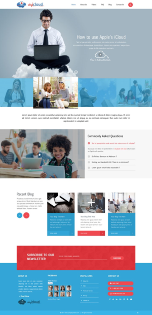 Wordpress Design by pb for Why iCloud | Design: #13425876