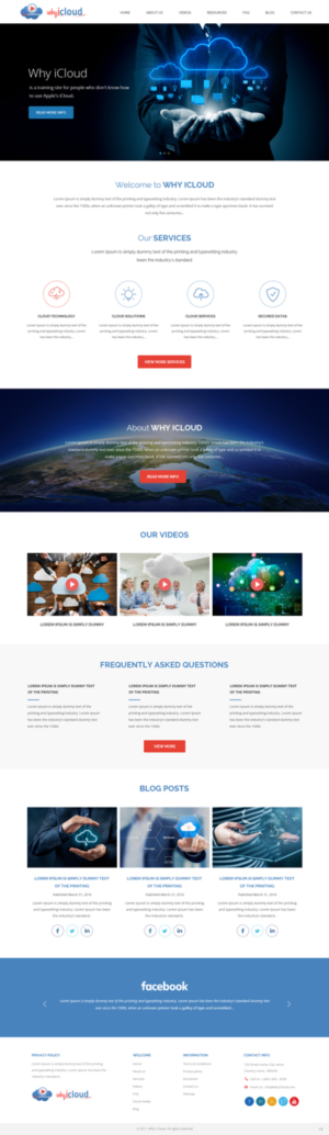 Wordpress Design by pb for Why iCloud | Design: #13425877