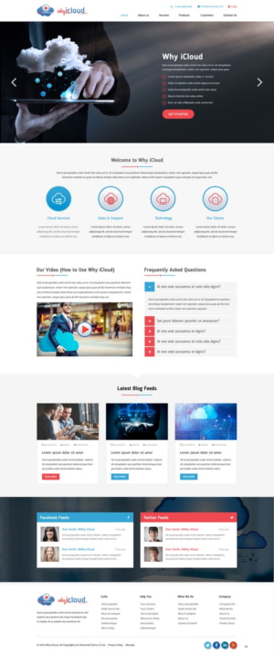 Wordpress Design by pb for Why iCloud | Design: #13425878