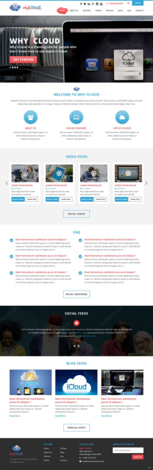 Wordpress Design by pb for Why iCloud | Design: #13425879