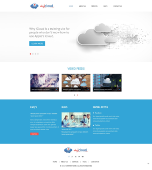 Wordpress Design by pb for Why iCloud | Design: #13437758