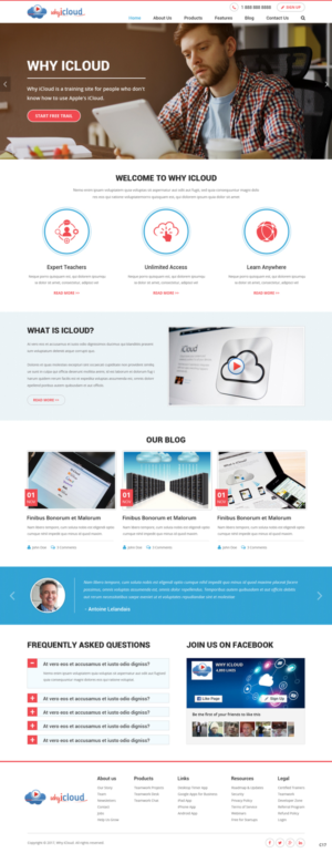 Wordpress Design by pb for Why iCloud | Design: #13458945