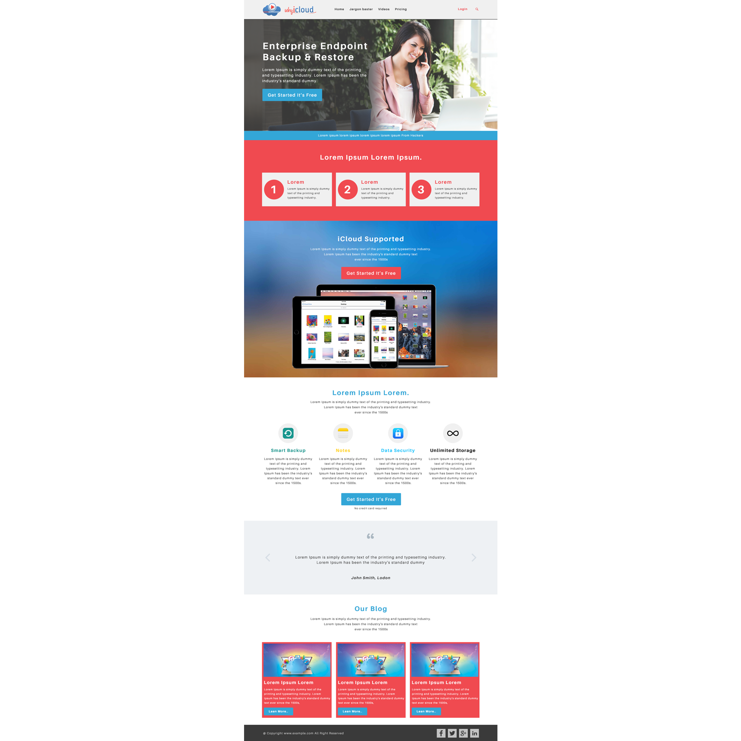 Wordpress Design by thakurvandy07 for Why iCloud | Design #13515293