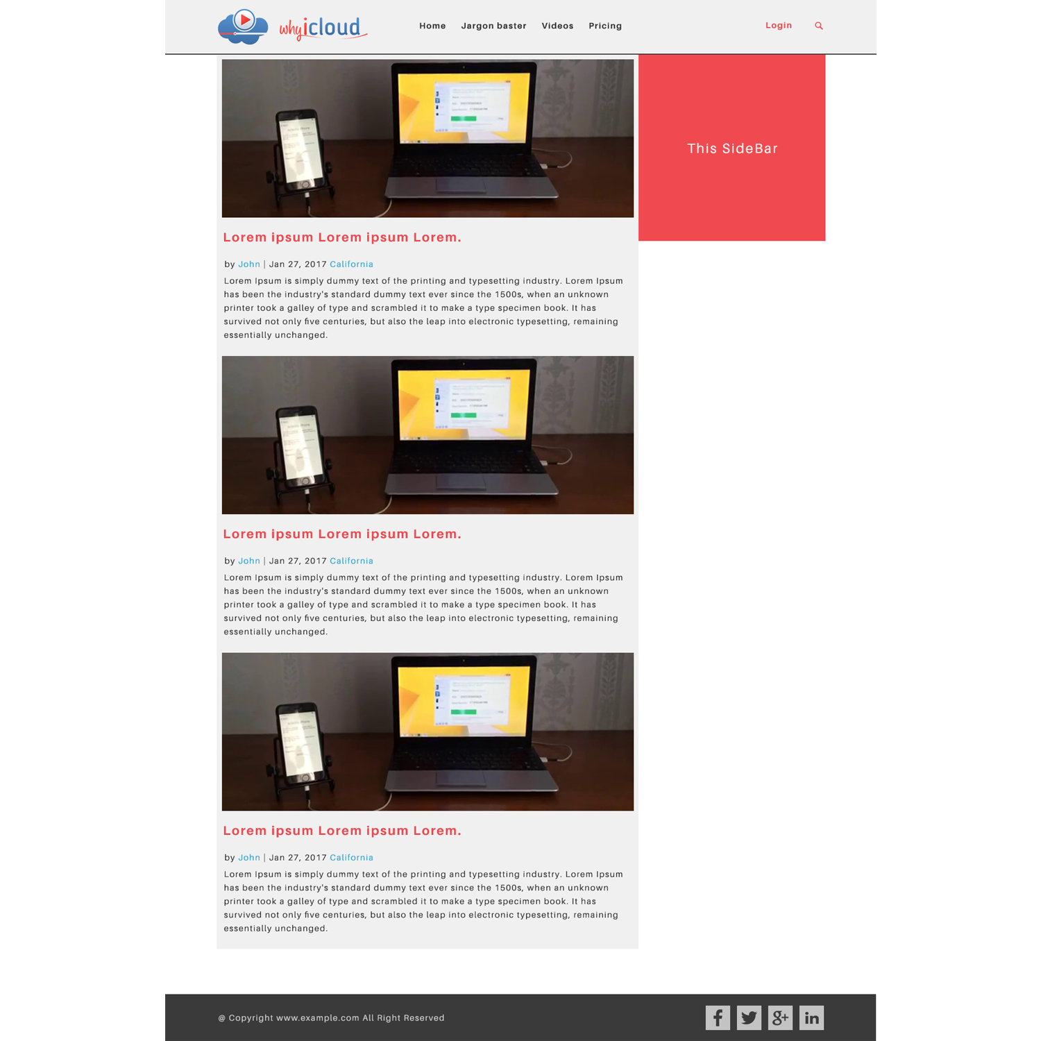 Wordpress Design by thakurvandy07 for Why iCloud | Design #13515294