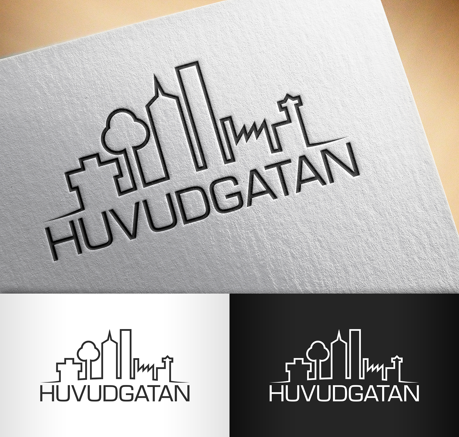 Logo-Design von nivleik für Huvudgatan Fastigheter AB | Design #11843428