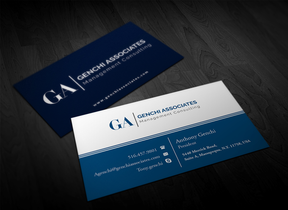 Business Card Design by Pointless Pixels India for Genchi Associates | Design #11807974