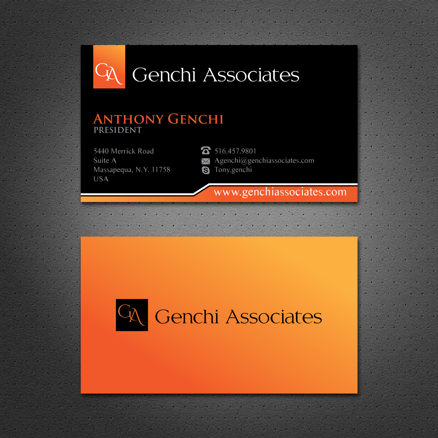 Visitenkarten-Design von Dezero für Genchi Associates | Design #11834600