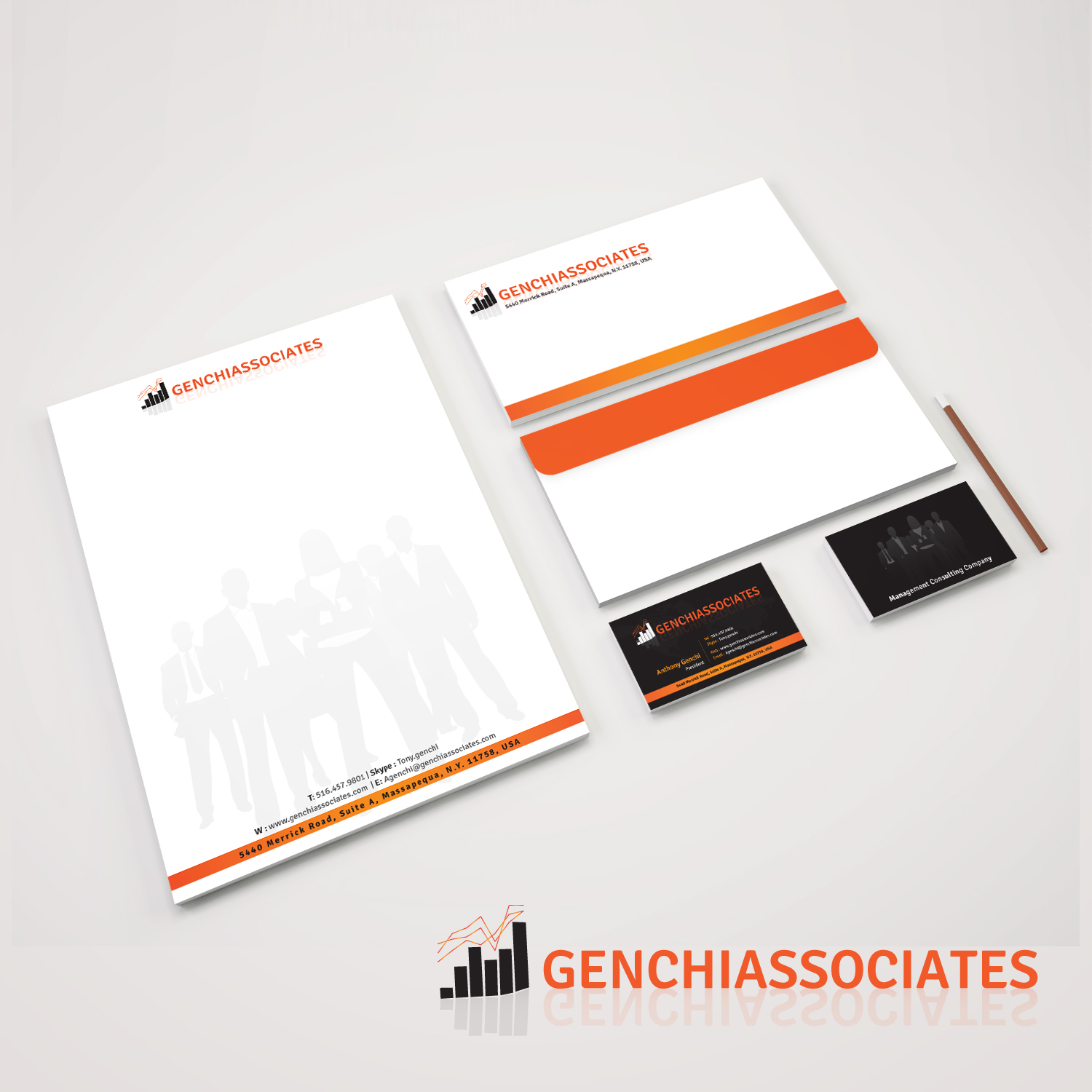 Business Card Design by Creative Jiniya for Genchi Associates | Design #11802427