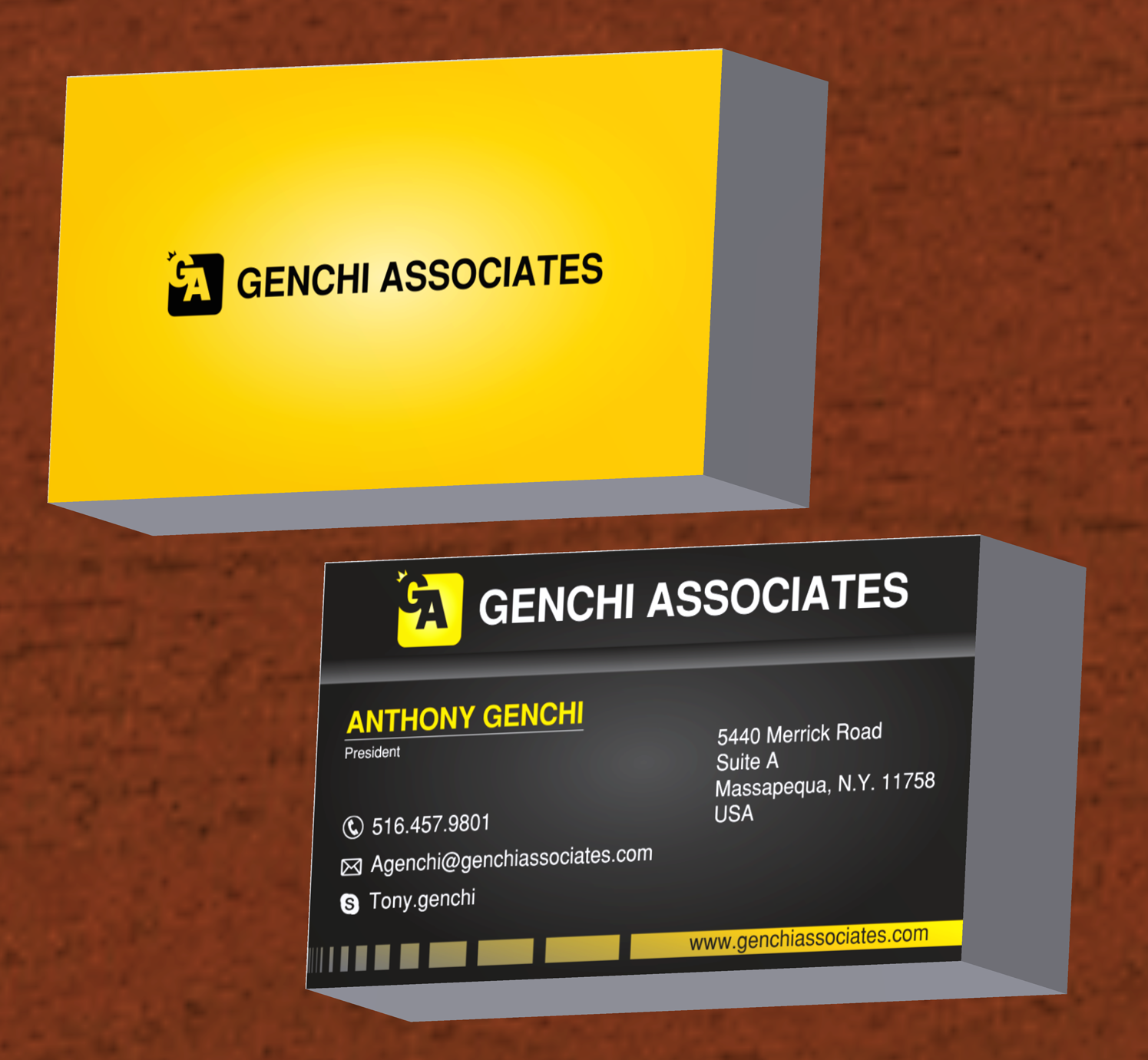 Diseño de Tarjeta de Presentación por milky_way para Genchi Associates | Diseño #11797705