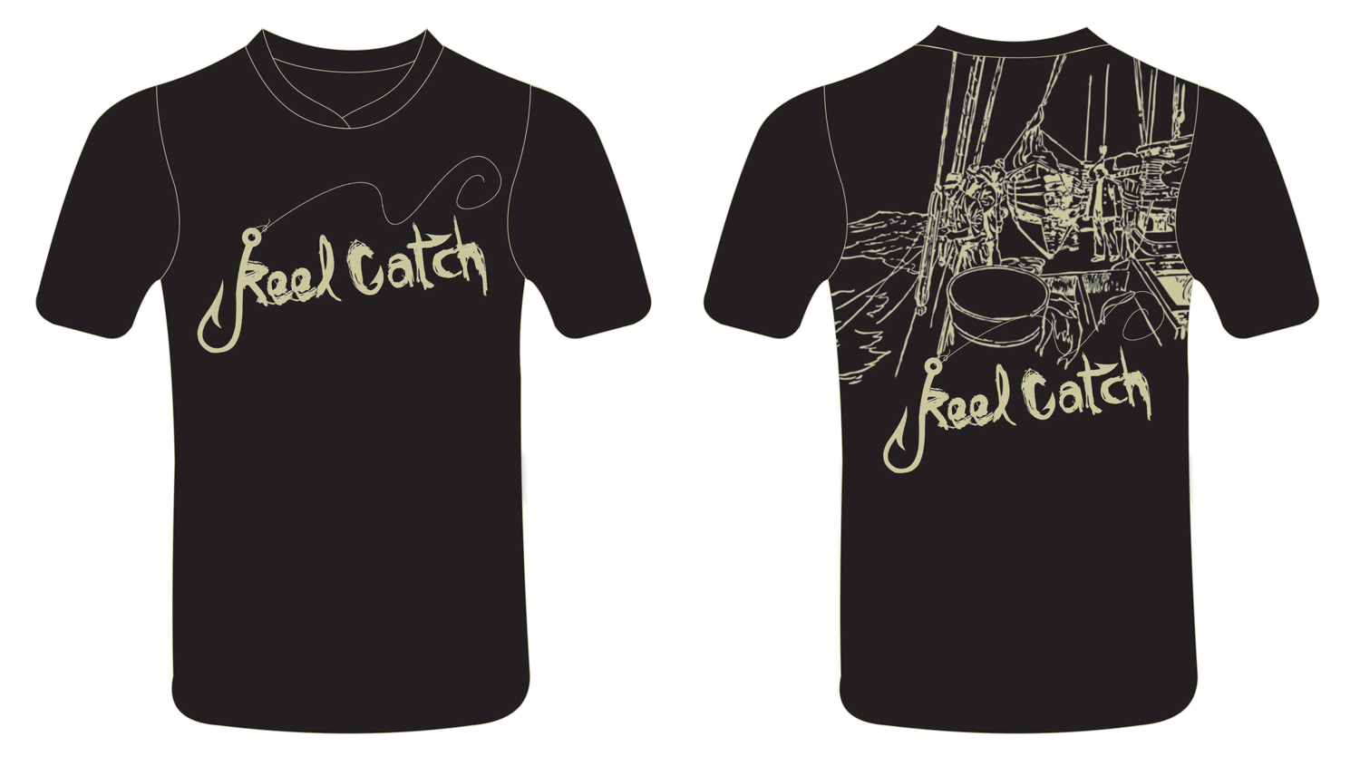 T-shirt Design by Petter Goms for Reel Catch LLC | Design #11821379