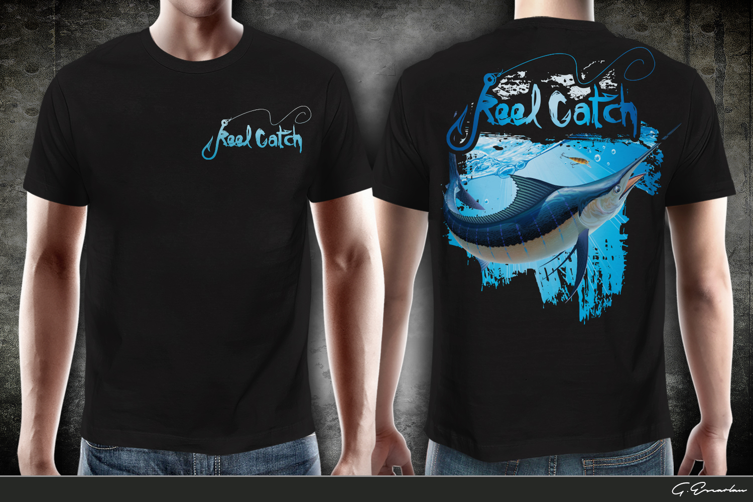 Diseño de Camiseta por gekgrfx para Reel Catch LLC | Diseño #11868064