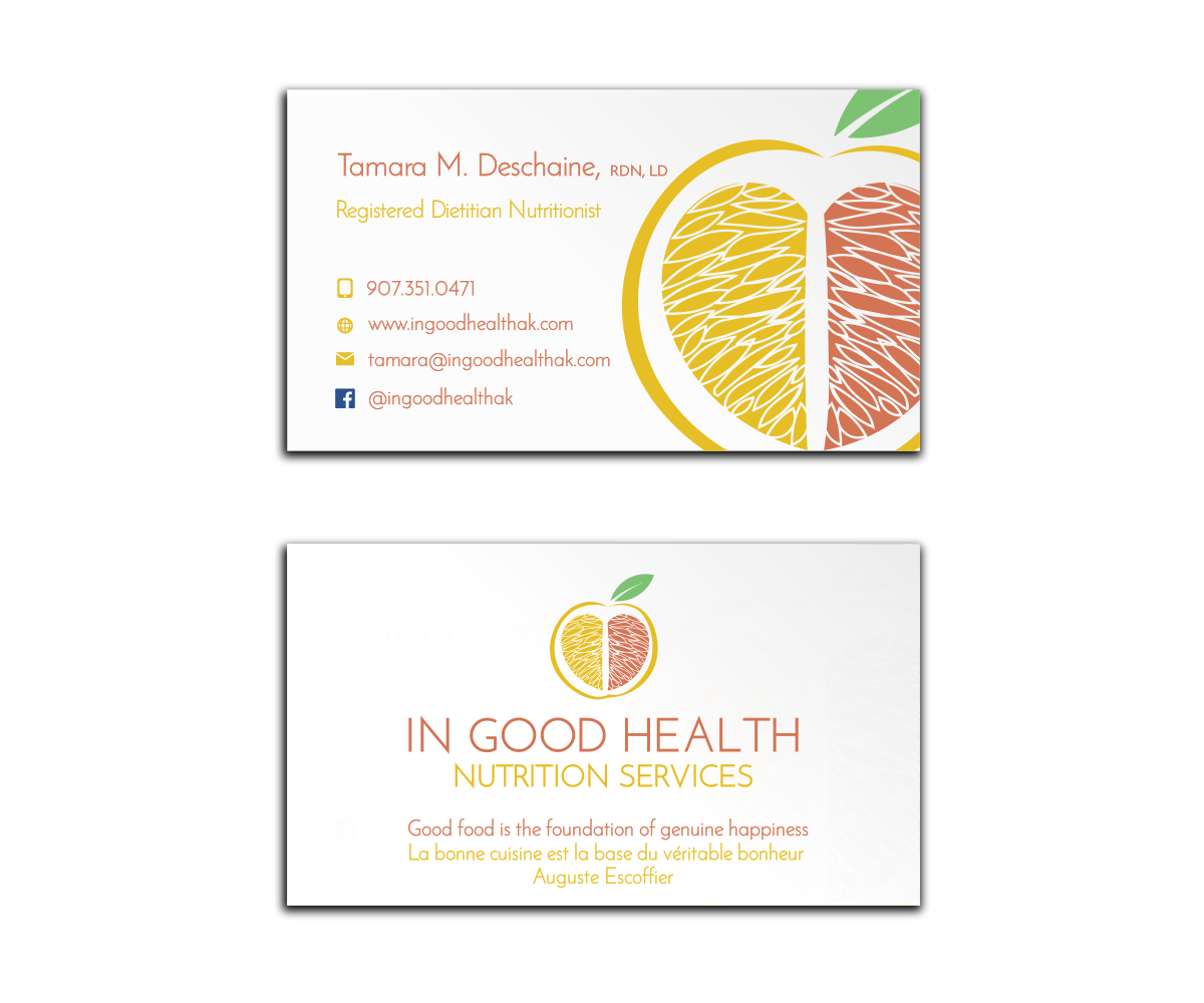 Graphic Design by design.bb for In Good Health Nutrition Services | Design #11808864