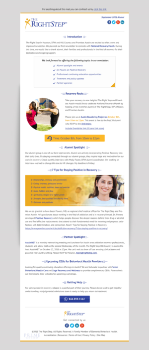 Diseño de Newsletter por Dabashes Adhikery para Elements Behavioral Health | Diseño: #11841958