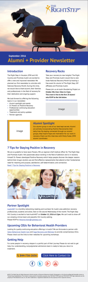 Diseño de Newsletter por JAY para Elements Behavioral Health | Diseño: #11841441