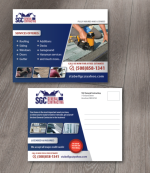 Postkarten-Design von alex989 für SGC General Contracting  | Design: #11809665