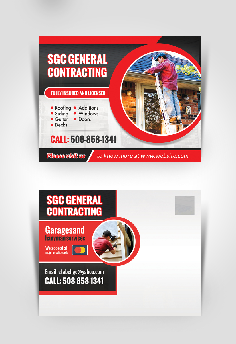 Postcard Design by debdesign for SGC General Contracting  | Design #11801613