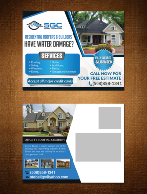 Postkarten-Design von creative.bugs für SGC General Contracting  | Design: #11803181