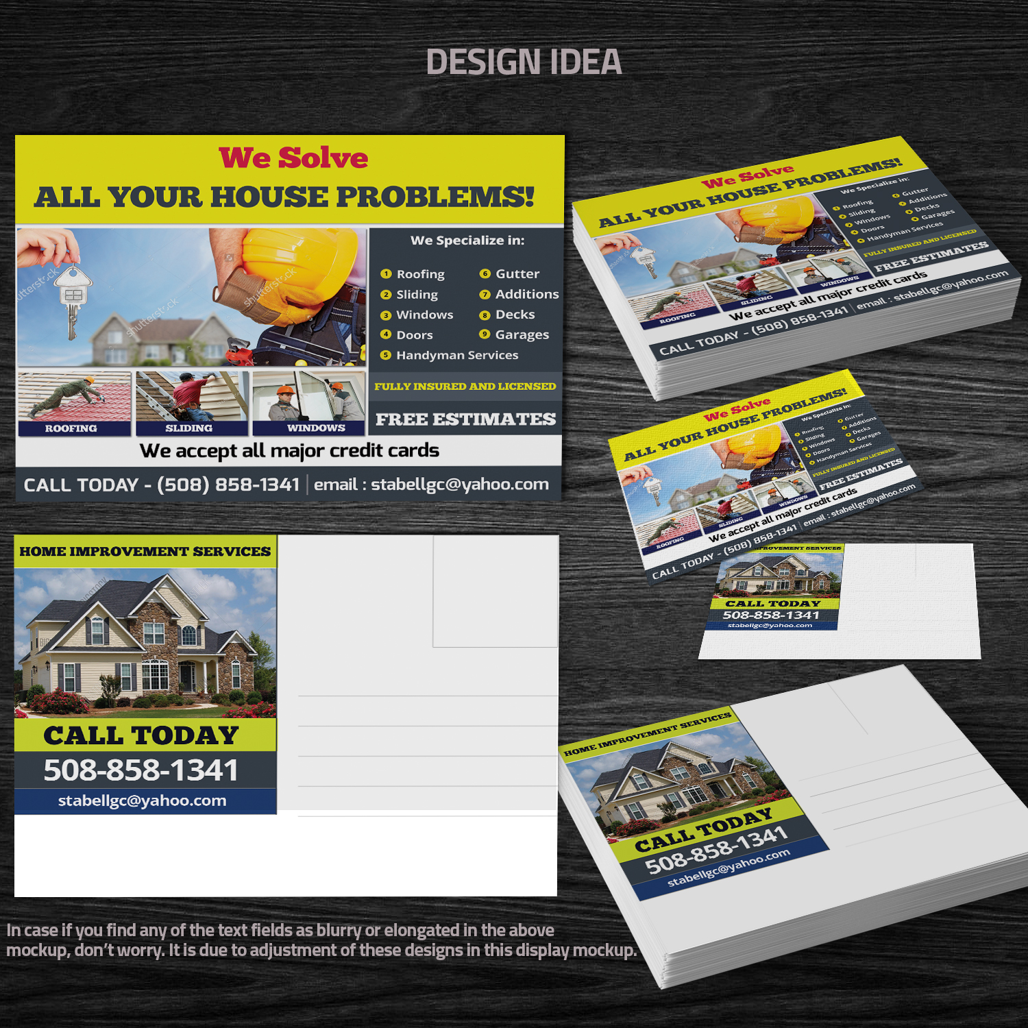 Design de Carte Postale par Venkat pour SGC General Contracting  | Design #11804136