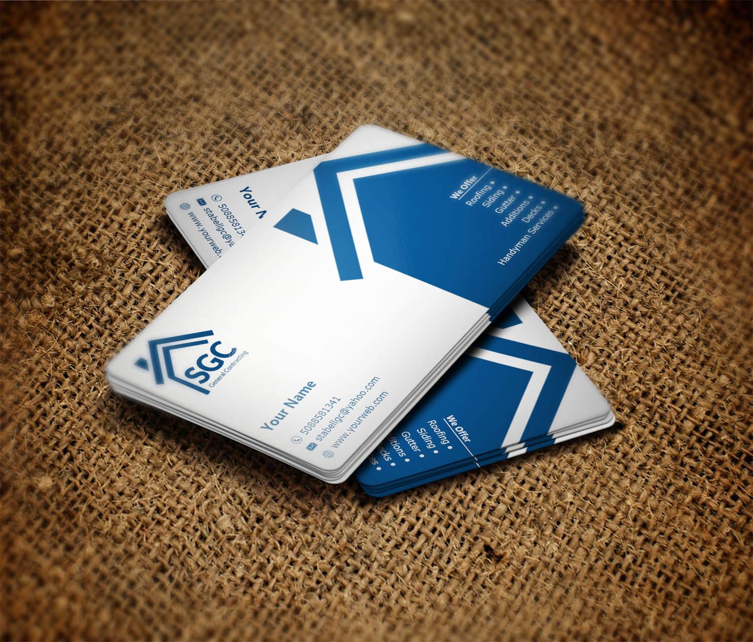 Business Card Design by EWS Webs for SGC General Contracting  | Design #11862521