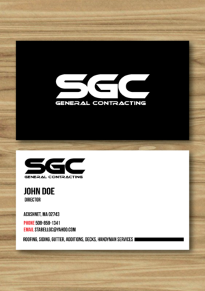 Business Card Design by H4R5Z for SGC General Contracting  | Design: #11835620