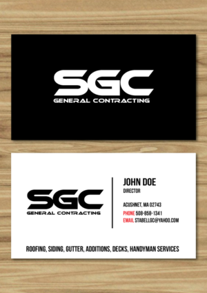 Business Card Design by H4R5Z for SGC General Contracting  | Design: #11835741