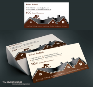 Business Card Design by Tama R.M for SGC General Contracting  | Design: #11805731