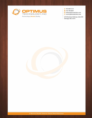 Briefkopf-Design von Sbss für Optimus Technology, Inc | Design: #2354842