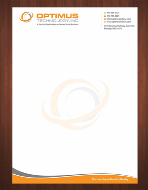 Briefkopf-Design von Sbss für Optimus Technology, Inc | Design: #2355579
