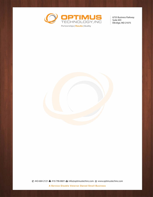 Briefkopf-Design von Sbss für Optimus Technology, Inc | Design: #2355585