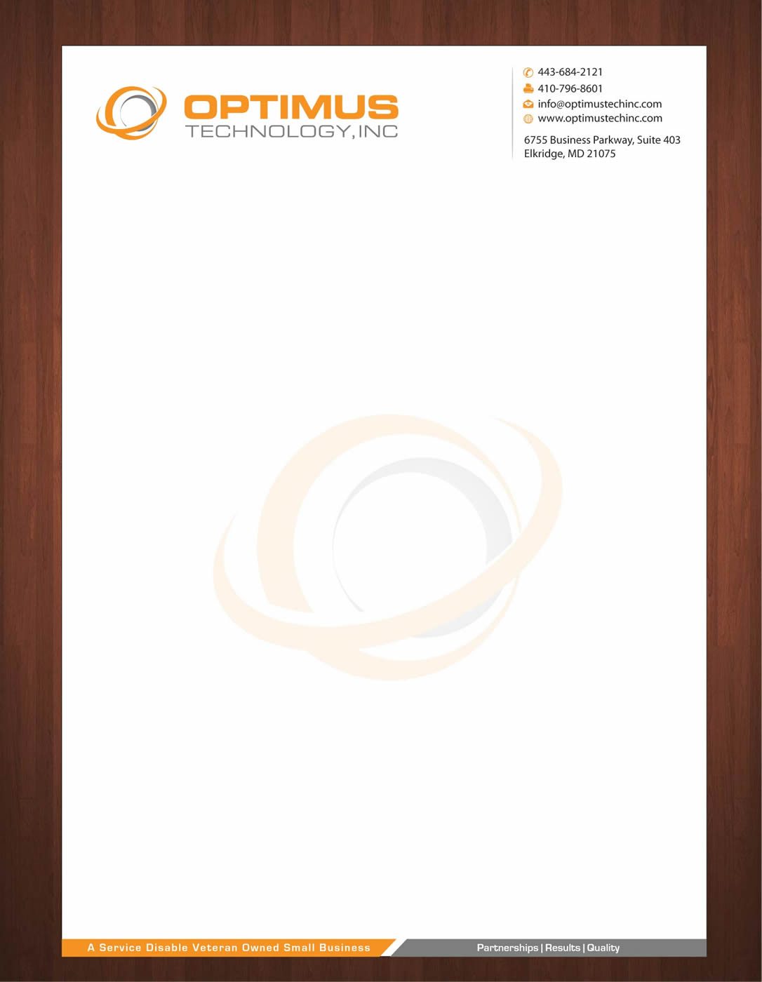 corporate letterhead design