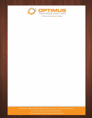 Briefkopf-Design von Sbss für Optimus Technology, Inc | Design: #2355595