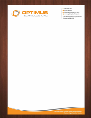 Briefkopf-Design von Sbss für Optimus Technology, Inc | Design: #2355624