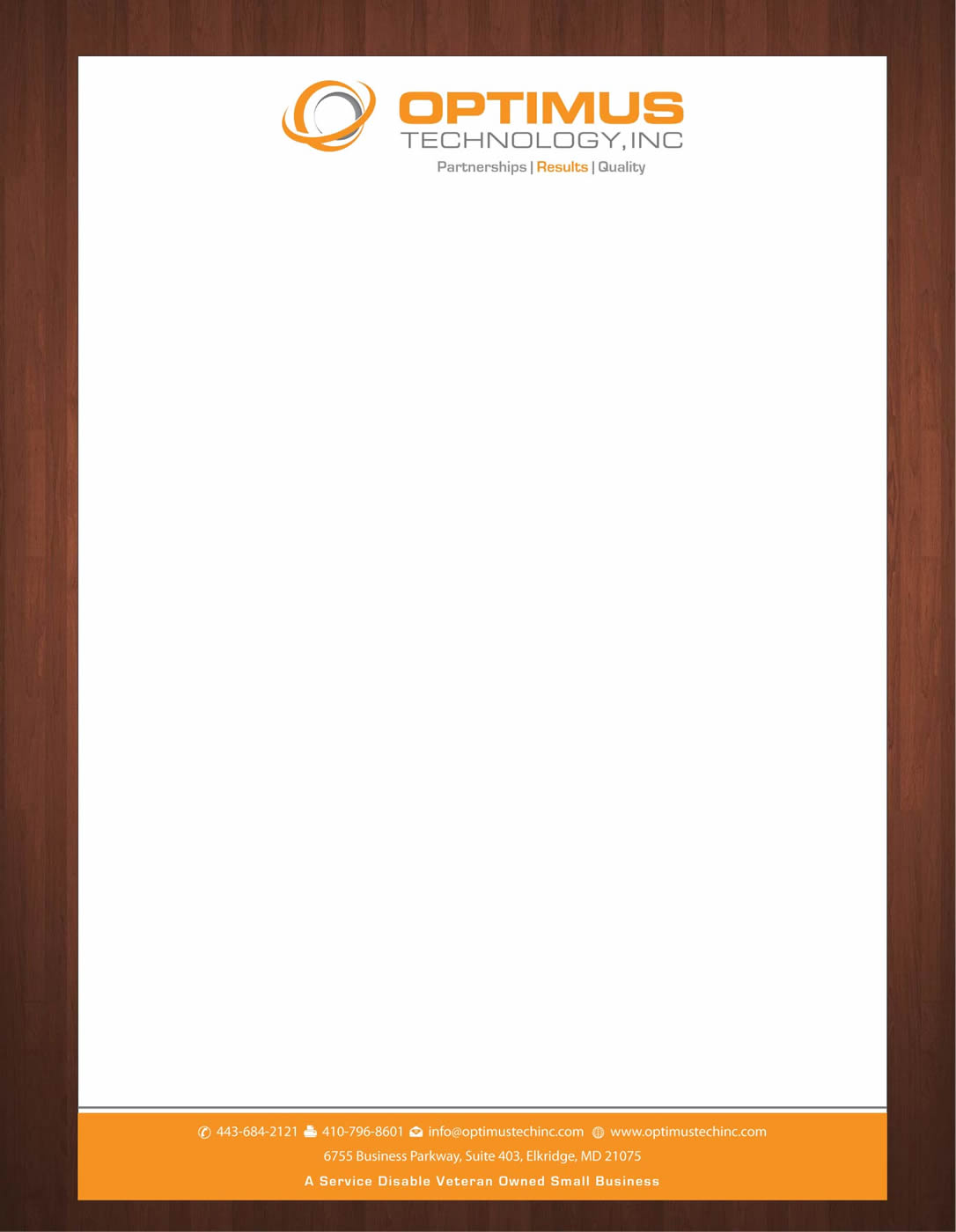 Briefkopf-Design von Sbss für Optimus Technology, Inc | Design #2355625