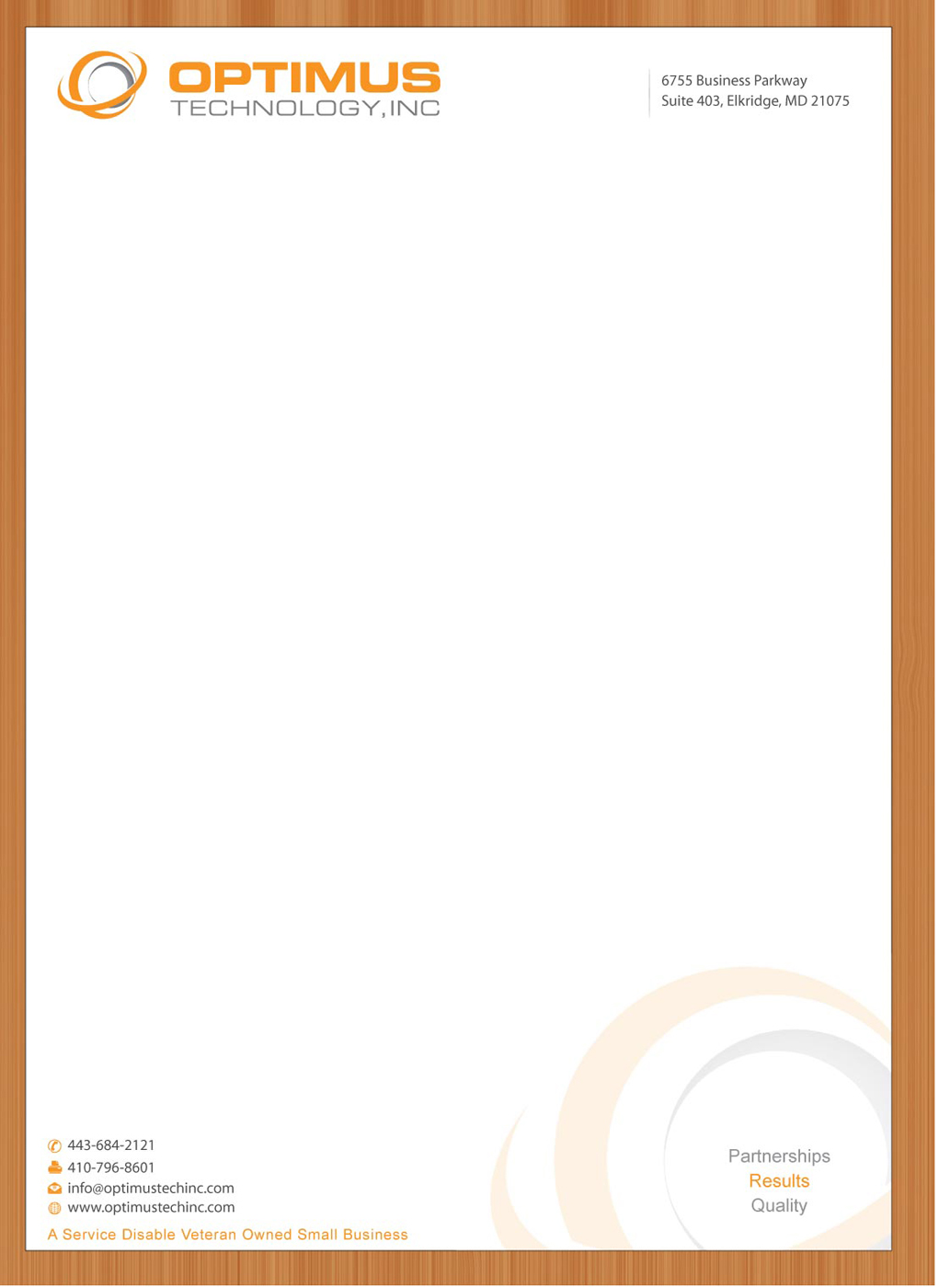 Briefkopf-Design von Sbss für Optimus Technology, Inc | Design #2355742