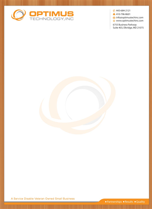 Letterhead Design by Sbss for Optimus Technology, Inc | Design: #2355881