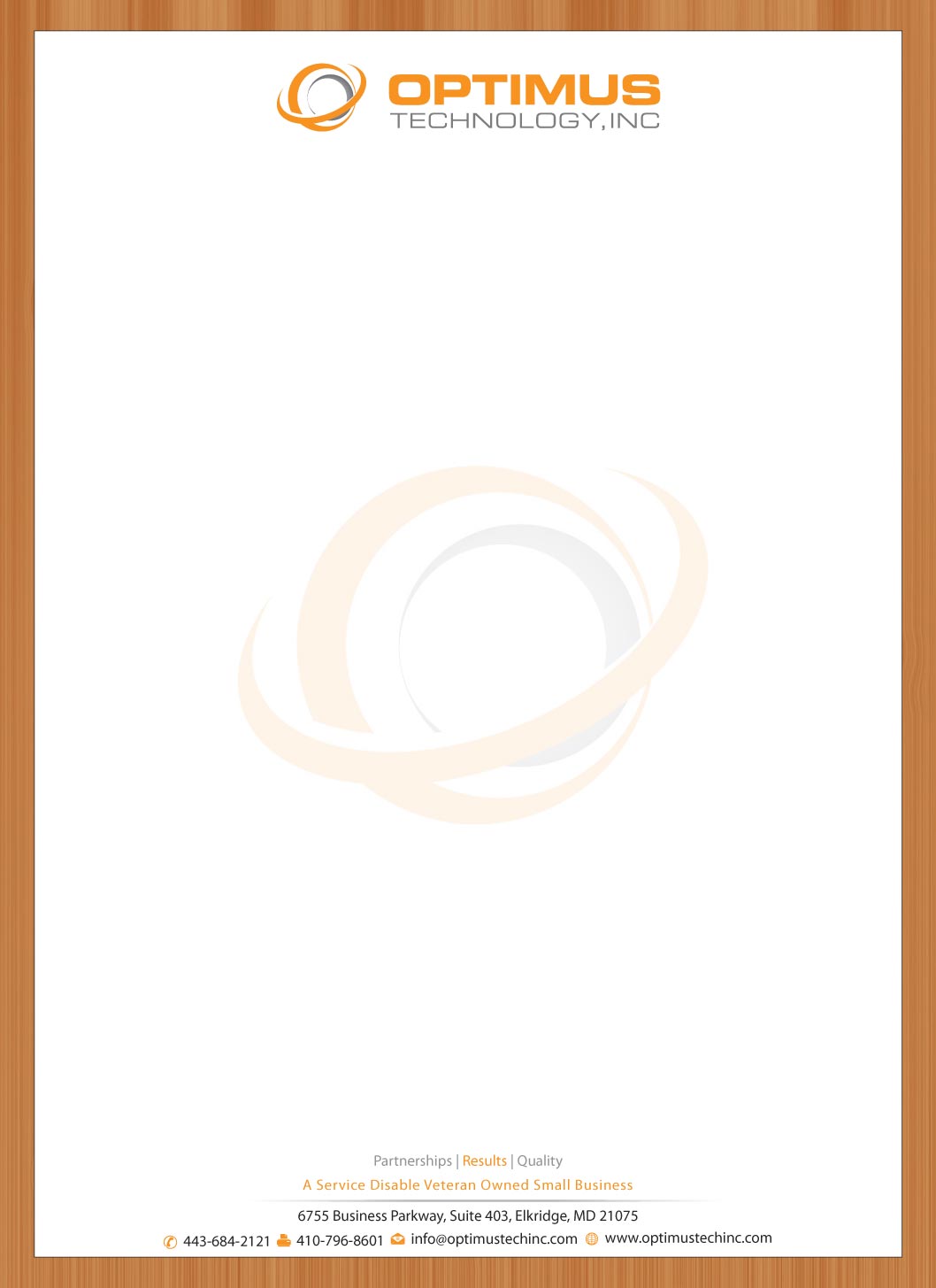 Letterhead Design by Sbss for Optimus Technology, Inc | Design #2355885
