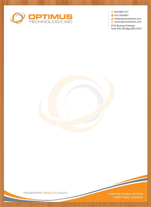 Letterhead Design by Sbss for Optimus Technology, Inc | Design: #2355902