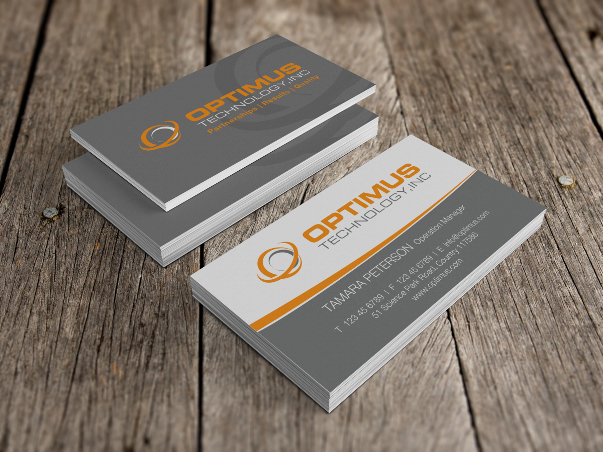 Briefkopf-Design von HYPdesign für Optimus Technology, Inc | Design #2388547